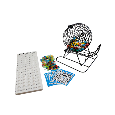 Juegos Regales Deluxe Bingo juego con jaula de bingo, tabla de bingo